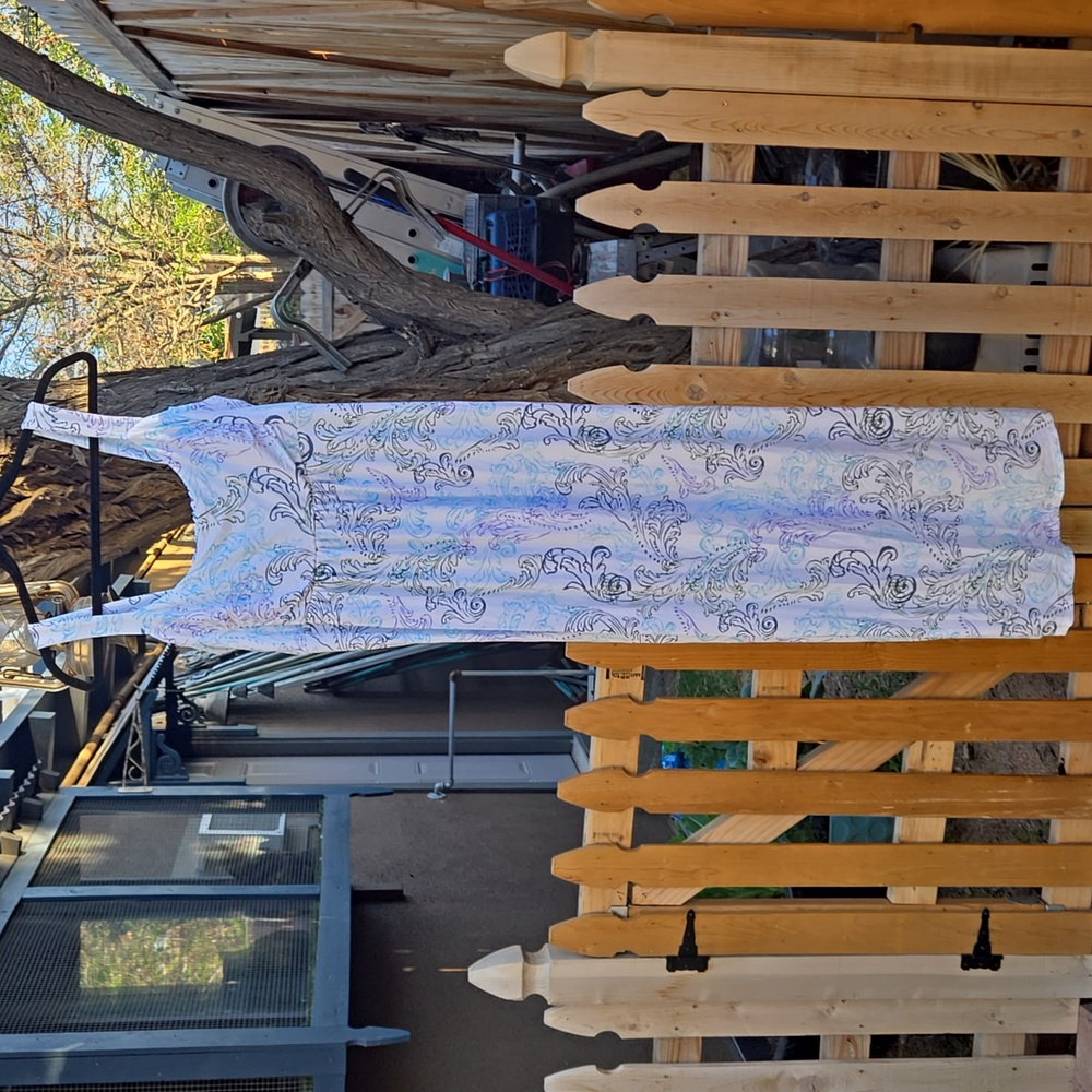 fresh produce, Waverley White Swirl Print, Malibu Maxi Dress